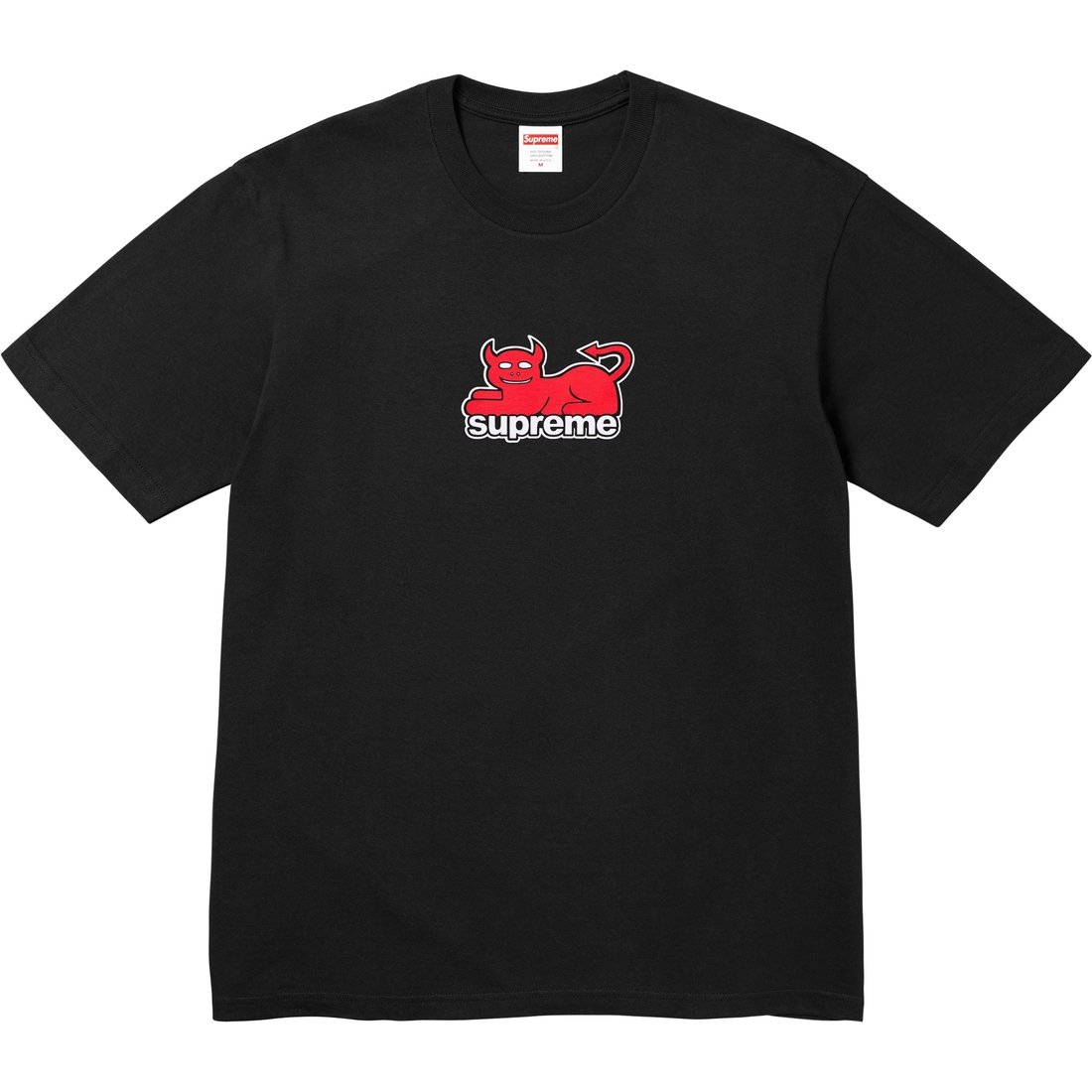 Details on Supreme Toy Machine Devil Cat Tee Black from spring summer
                                                    2024 (Price is $44)