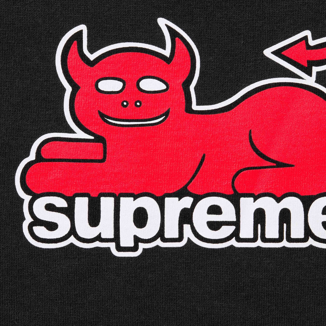 Details on Supreme Toy Machine Devil Cat Tee Black from spring summer
                                                    2024 (Price is $44)