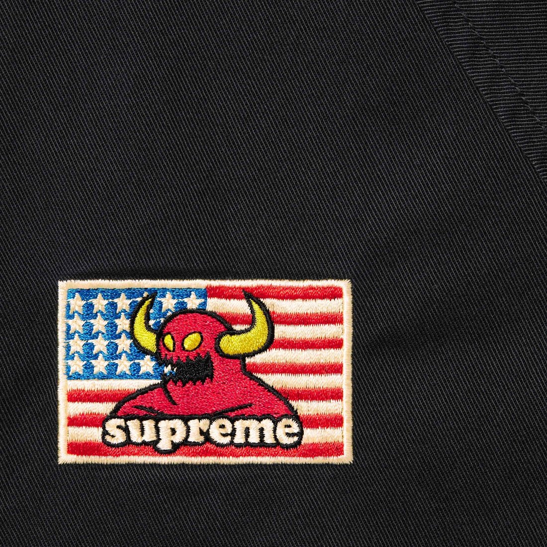 Details on Supreme Toy Machine Harrington Jacket Black from spring summer
                                                    2024 (Price is $188)