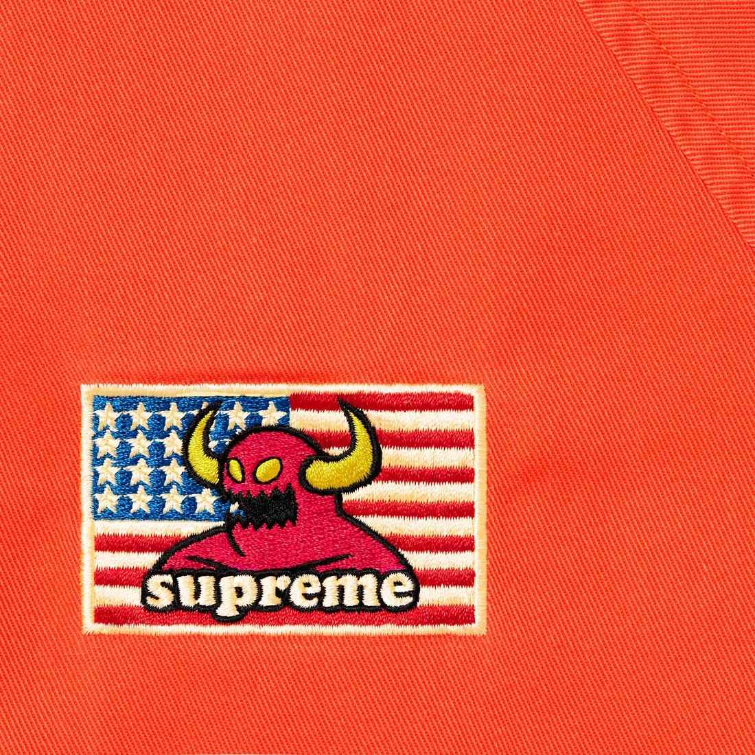 Details on Supreme Toy Machine Harrington Jacket Bright Orange from spring summer
                                                    2024 (Price is $188)