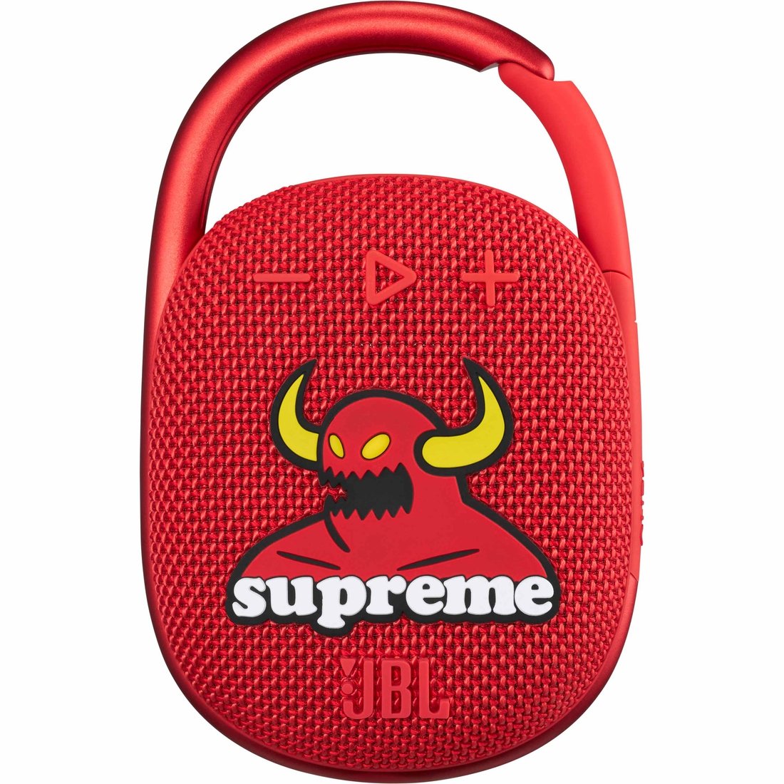 Details on Supreme Toy Machine JBL Clip Red from spring summer
                                                    2024 (Price is $118)