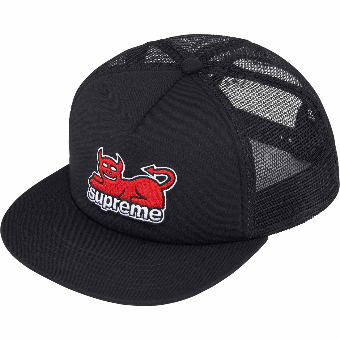 Details on Supreme Toy Machine Mesh Back 5-Panel Black from spring summer
                                                    2024 (Price is $48)