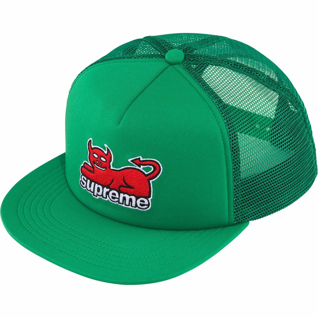 Details on Supreme Toy Machine Mesh Back 5-Panel Green from spring summer
                                                    2024 (Price is $48)