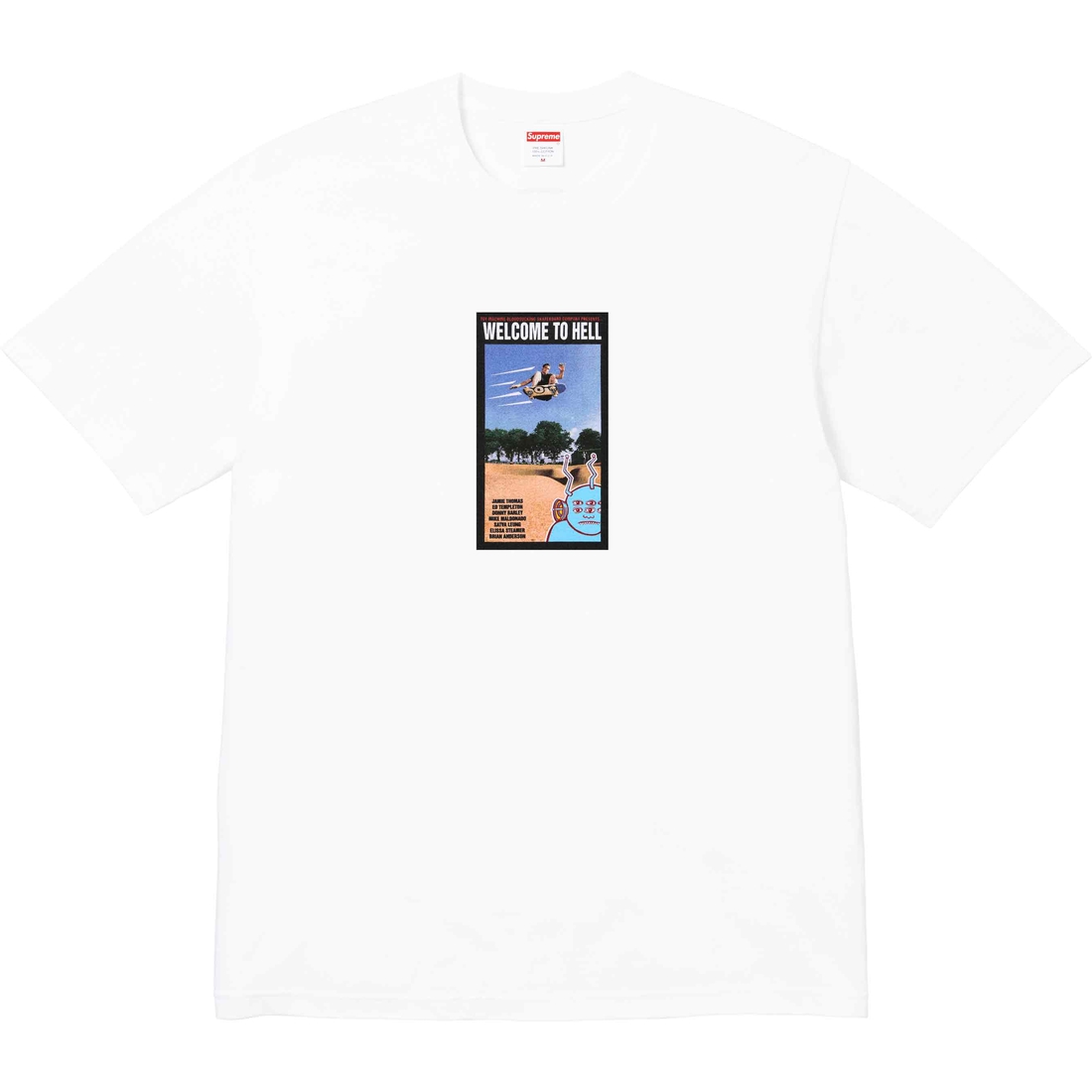 Details on Supreme Toy Machine Welcome To Hell Tee White from spring summer
                                                    2024 (Price is $44)