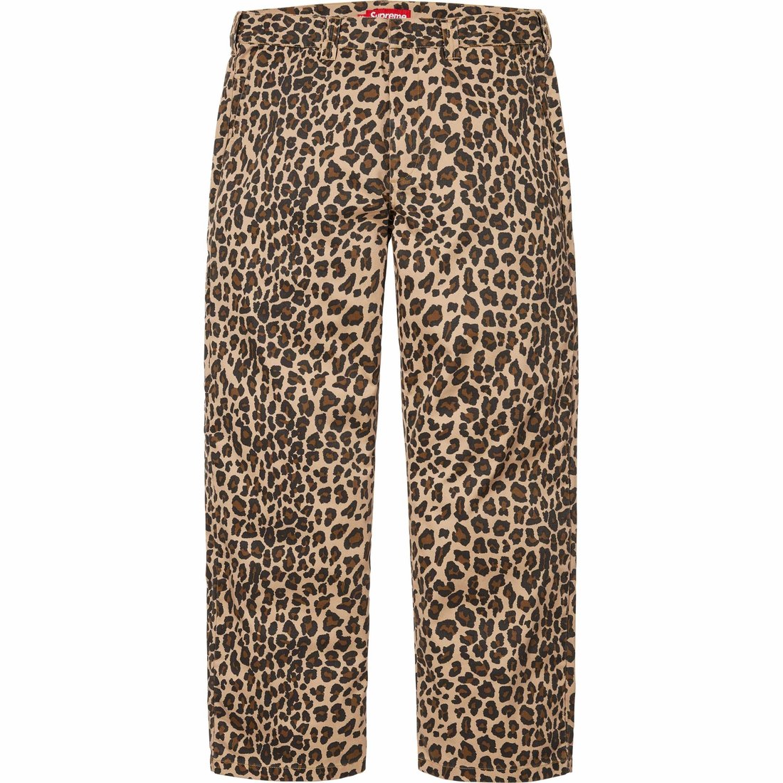 Details on Supreme Toy Machine Work Pant Leopard from spring summer
                                                    2024 (Price is $138)