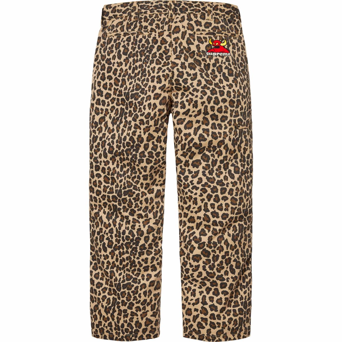 Details on Supreme Toy Machine Work Pant Leopard from spring summer
                                                    2024 (Price is $138)