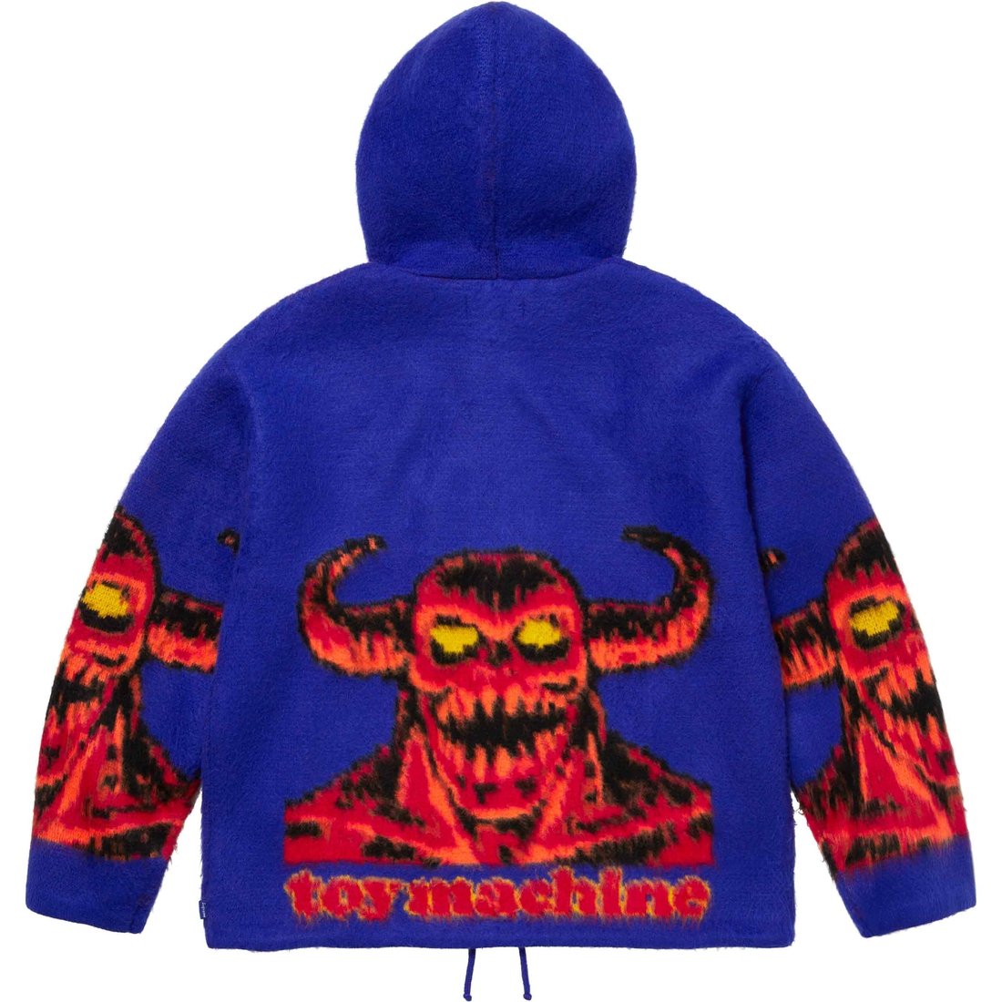 Details on Supreme Toy Machine Zip Up Hooded Sweater Blue from spring summer
                                                    2024 (Price is $228)