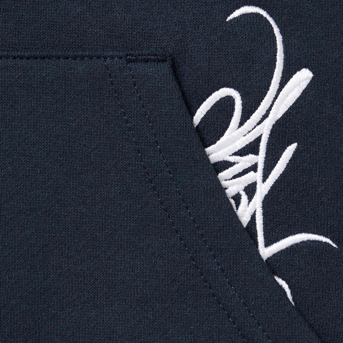 Details on Tag Hooded Sweatshirt Navy from spring summer
                                                    2024 (Price is $158)