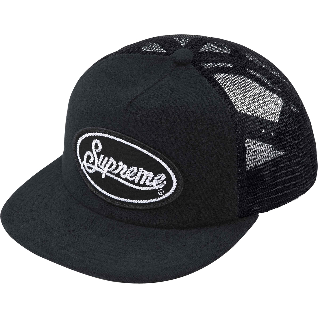 Details on Terry Mesh Back 5-Panel Black from spring summer
                                                    2024 (Price is $48)