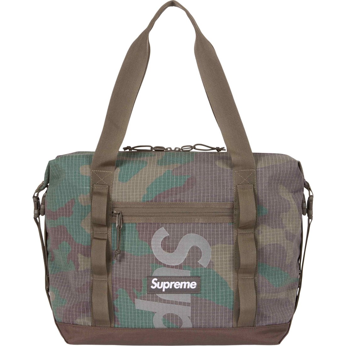 Details on Tote Bag Woodland Camo from spring summer
                                                    2024 (Price is $118)
