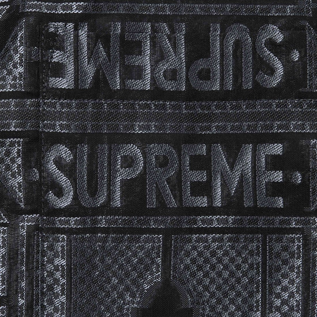 Supreme Tray Jacquard S S Shirt (SS24) - Black - $148