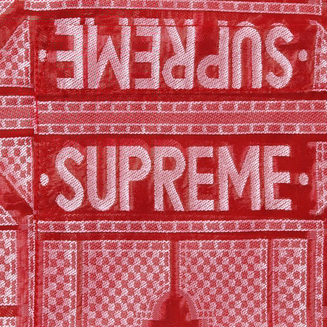 Supreme Tray Jacquard S S Shirt (SS24) - Red - $148