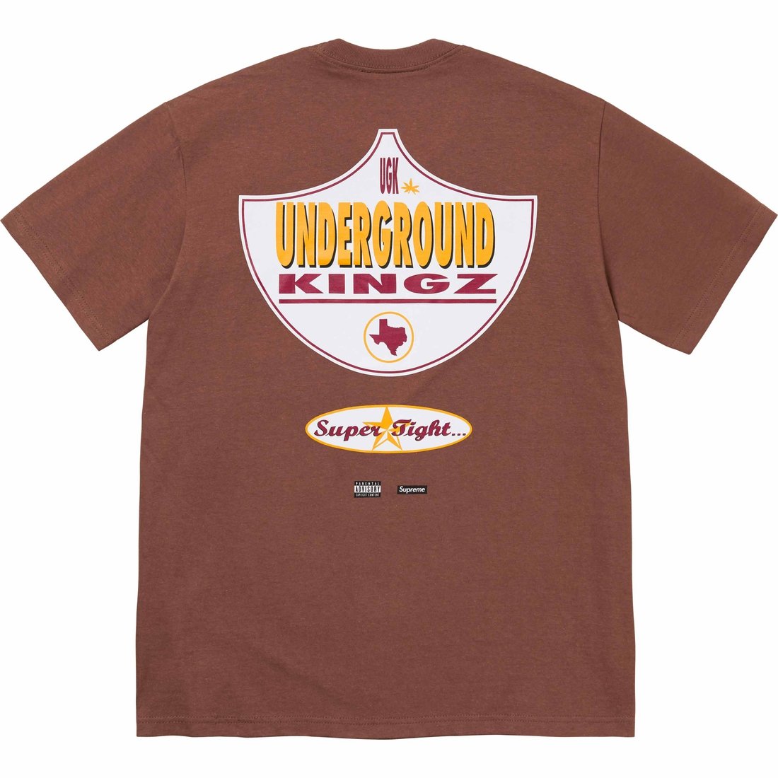 Details on UGK Super Tight Tee Brown from spring summer
                                                    2024 (Price is $48)