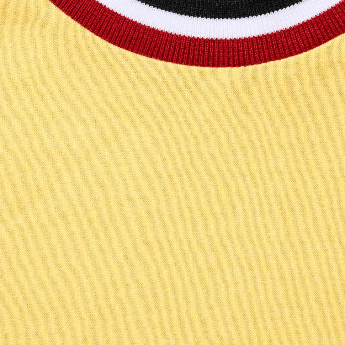 Supreme Warm Up Stripe S S Top (SS24) - Yellow - $68