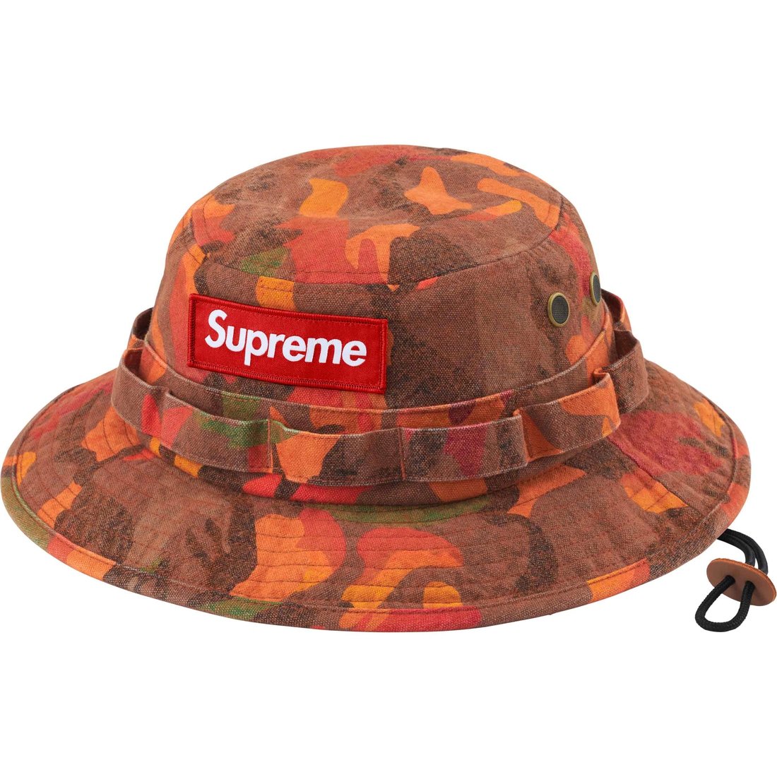 Details on Washed Canvas Boonie Orange Camo from spring summer
                                                    2024 (Price is $68)