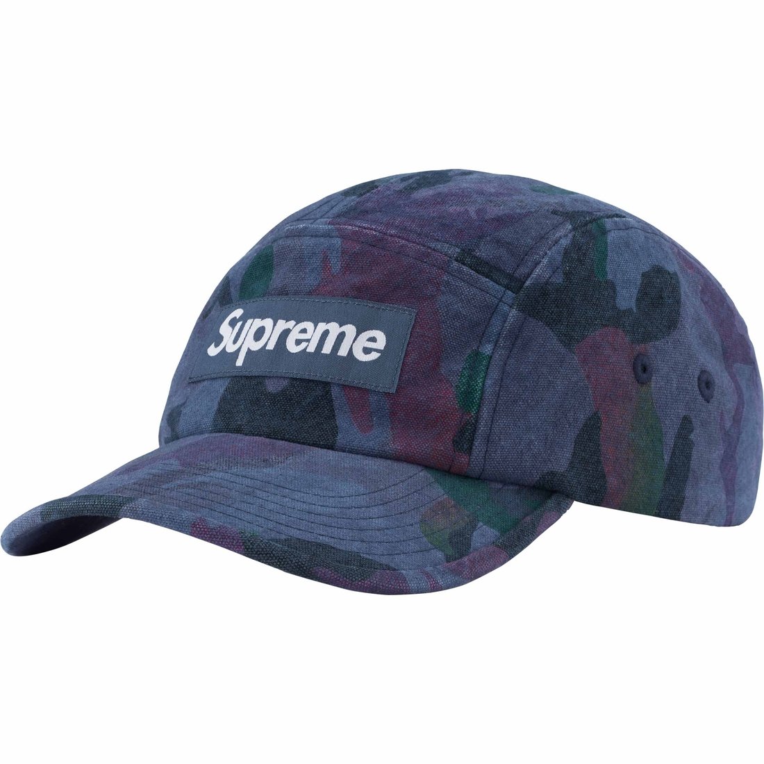 Details on Washed Canvas Camp Cap Navy Camo from spring summer
                                                    2024 (Price is $54)