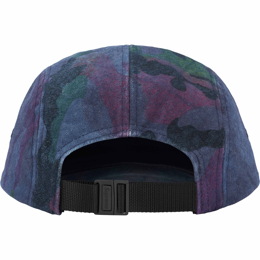 Supreme Washed Canvas Camp Cap (SS24) - Navy Camo - $54