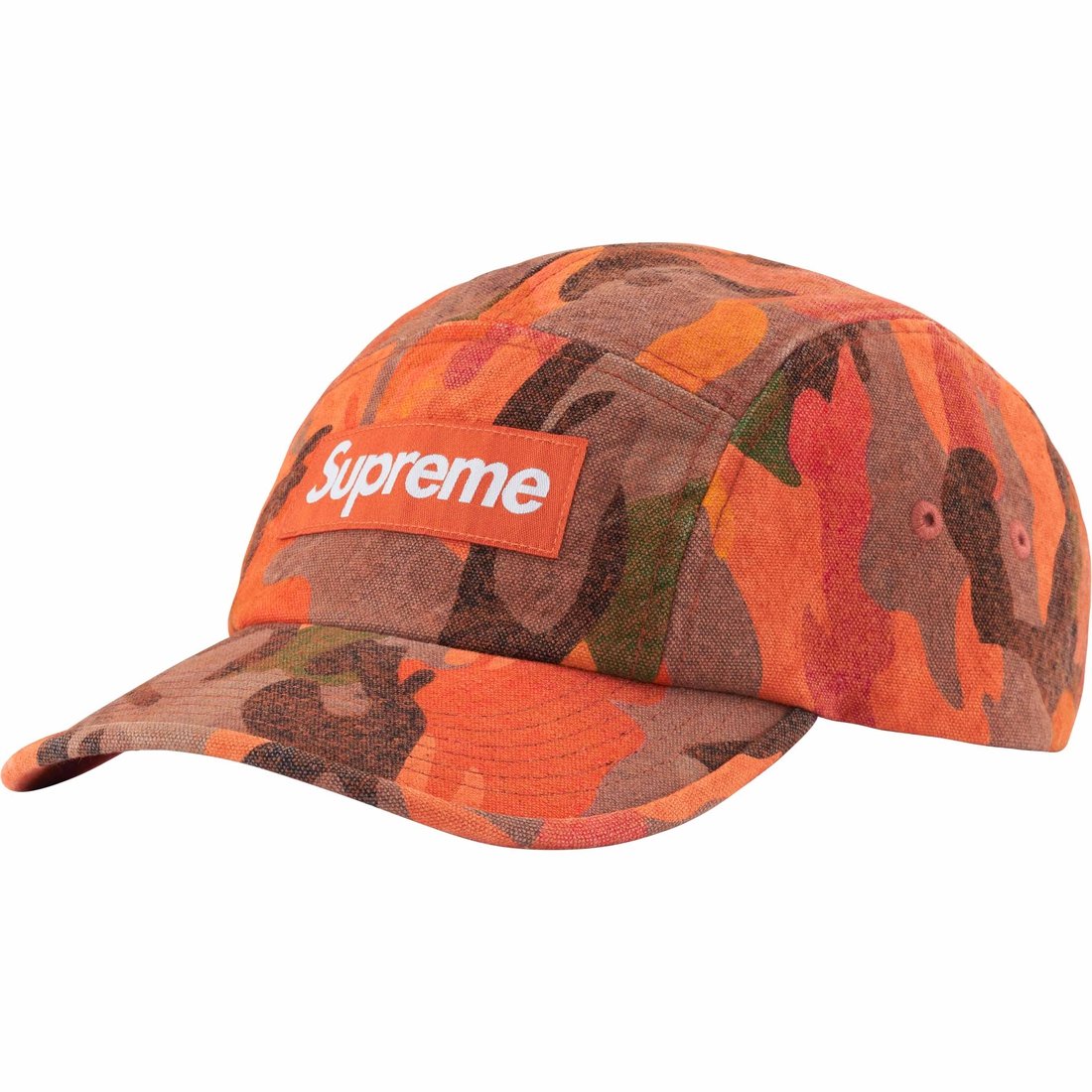 Details on Washed Canvas Camp Cap Orange Camo from spring summer
                                                    2024 (Price is $54)