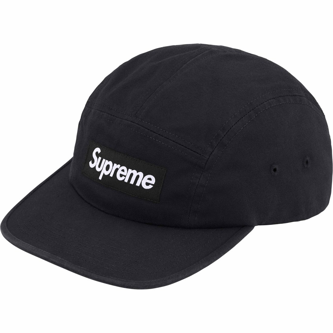 Details on Washed Chino Twill Camp Cap Black from spring summer
                                                    2024 (Price is $48)