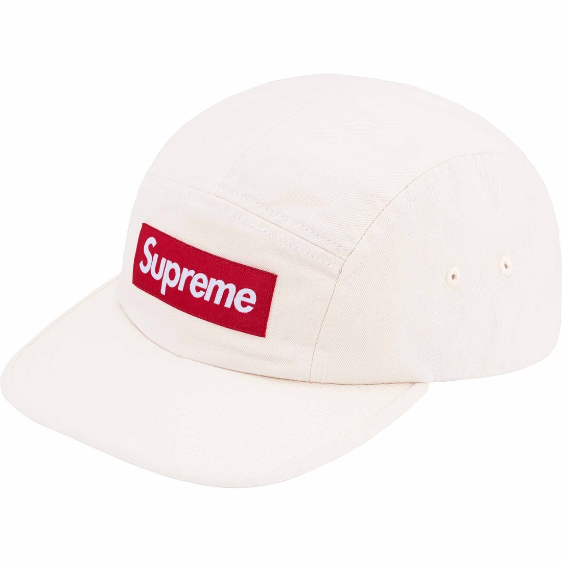 Supreme Washed Chino Twill Camp Cap (SS24) - Natural - $48