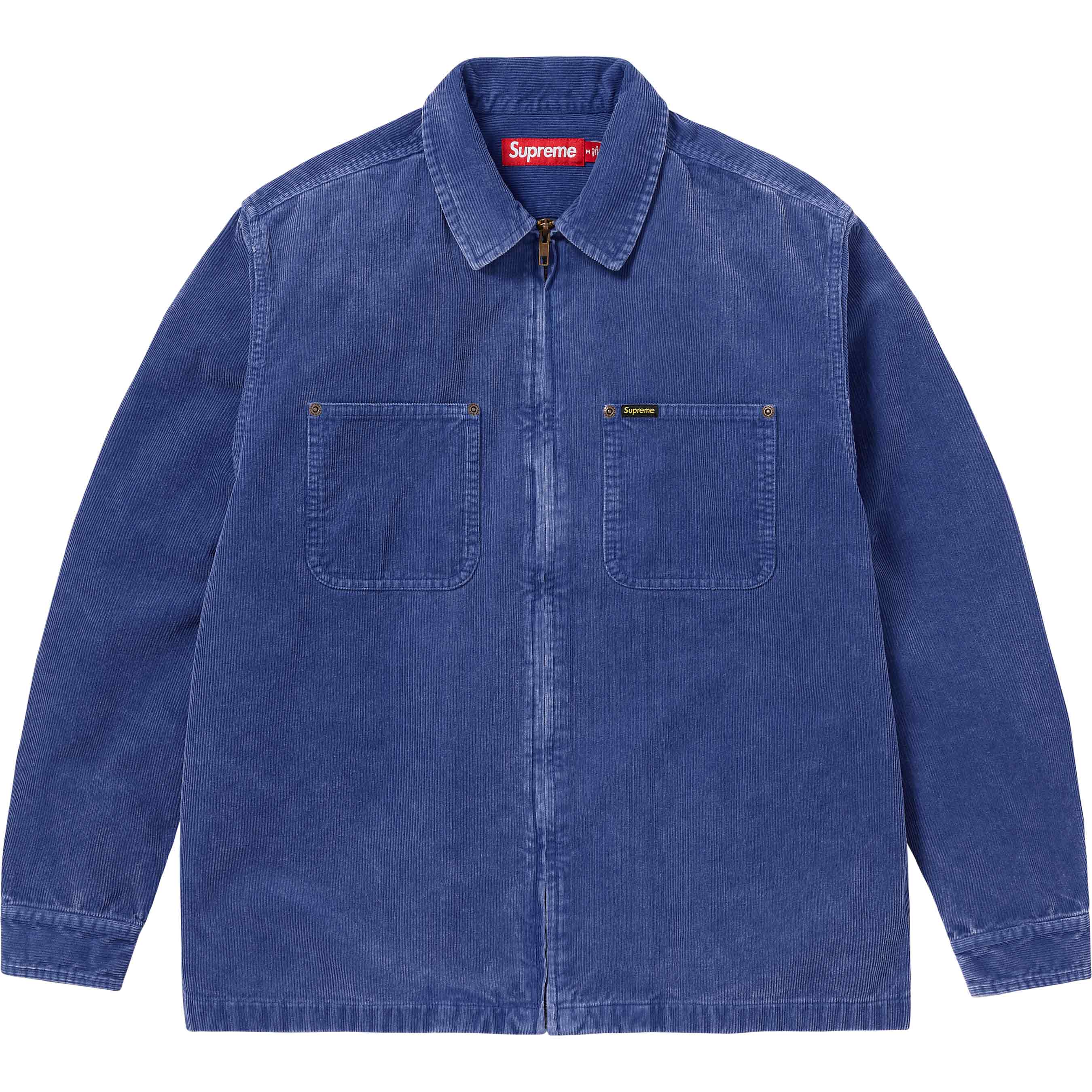 少し検討させてくださいSupreme Washed Corduroy Zip Up Shirt (M)