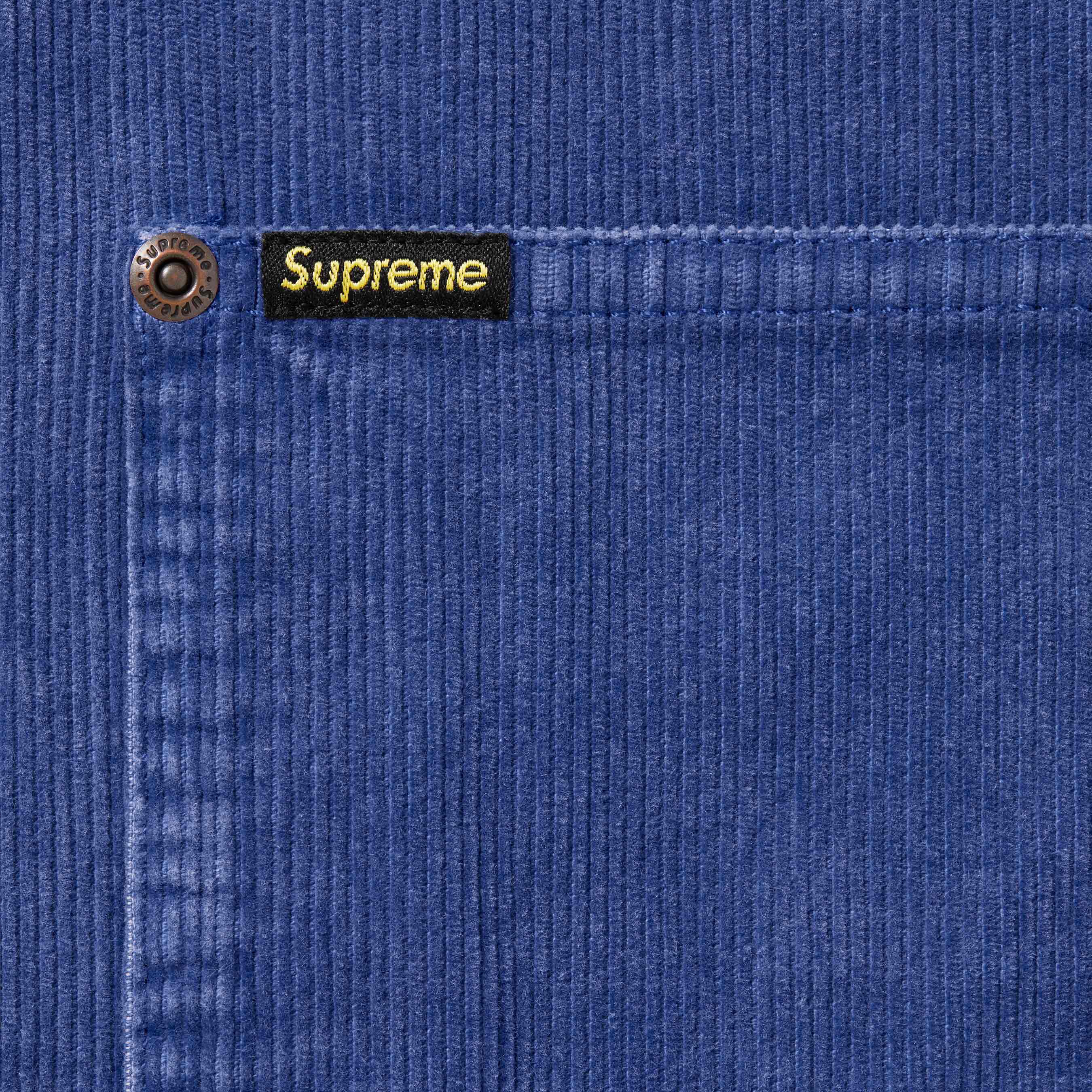 Washed Corduroy Zip Up Shirt - spring summer 2024 - Supreme