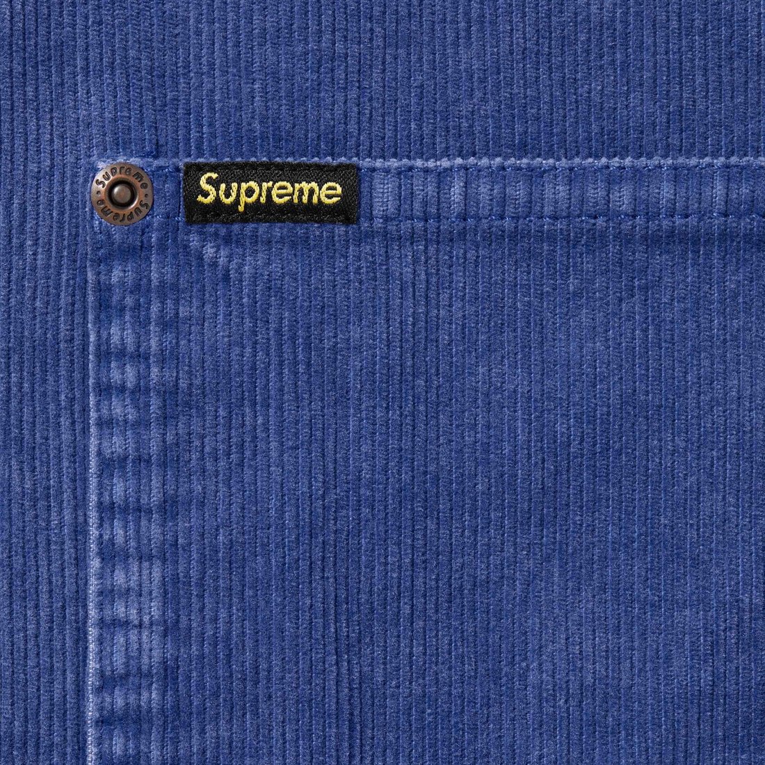 Details on Washed Corduroy Zip Up Shirt Blue from spring summer
                                                    2024 (Price is $148)