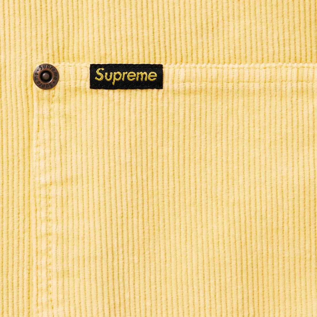 Details on Washed Corduroy Zip Up Shirt Yellow from spring summer
                                                    2024 (Price is $148)
