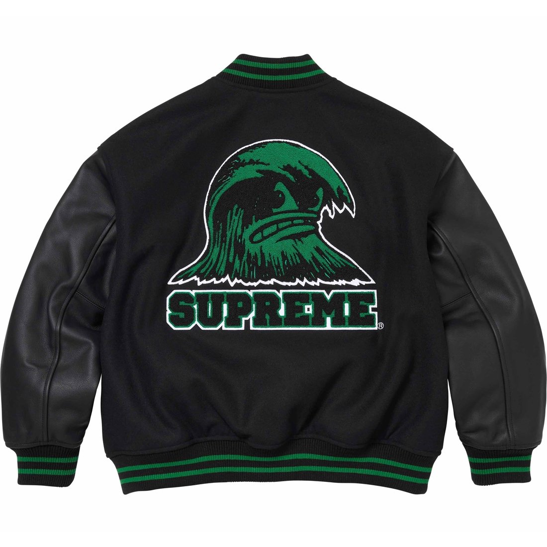 Details on Wave Varsity Jacket Black from spring summer
                                                    2024 (Price is $568)