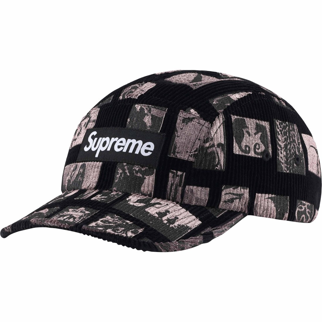 Details on Weirdo Dave Corduroy Camp Cap Black from spring summer
                                                    2024 (Price is $58)