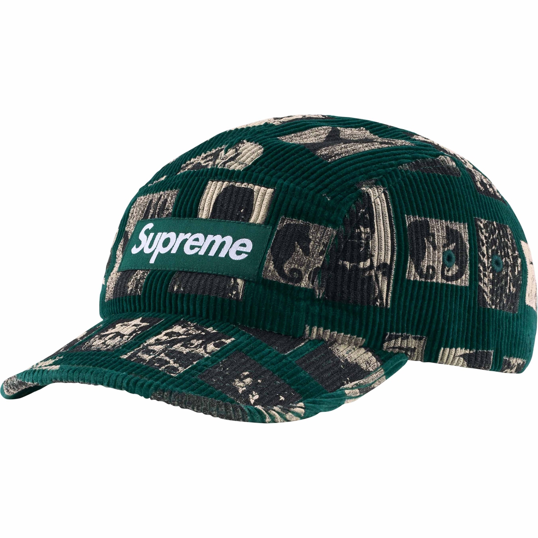 Details on Weirdo Dave Corduroy Camp Cap Green from spring summer
                                                    2024 (Price is $58)