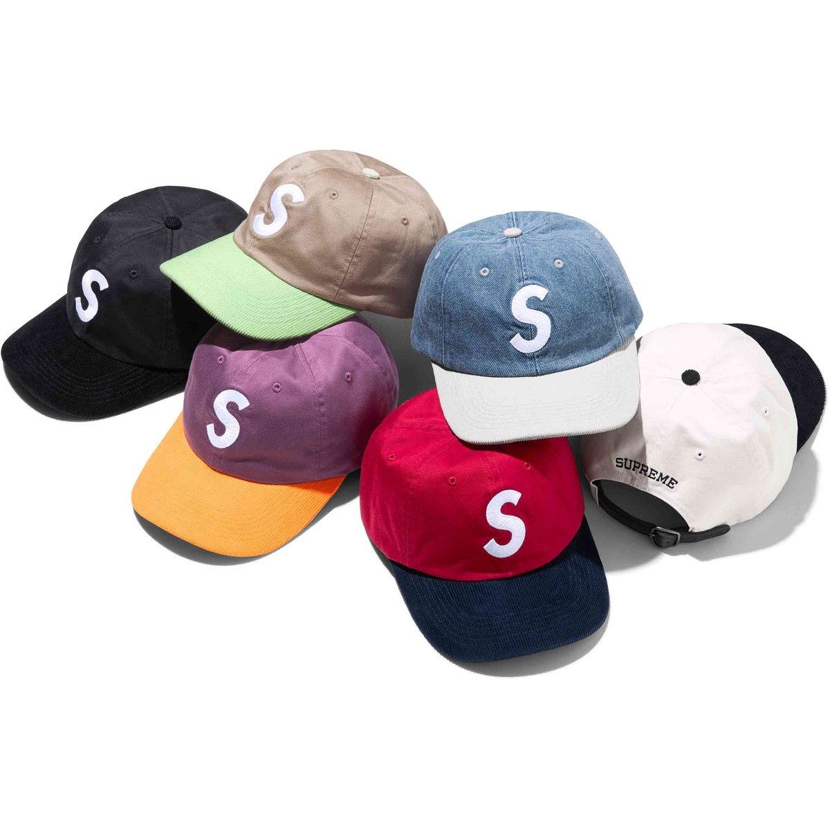 Supreme 2-Tone S Logo 6-Panel released during spring summer 24 season