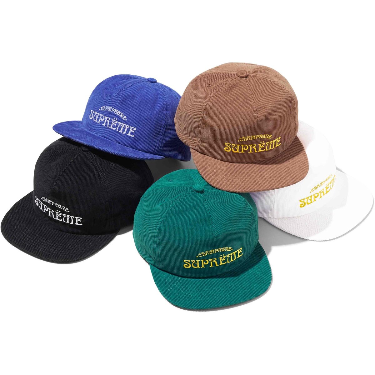 Supreme Champagne Corduroy 5-Panel for spring summer 24 season