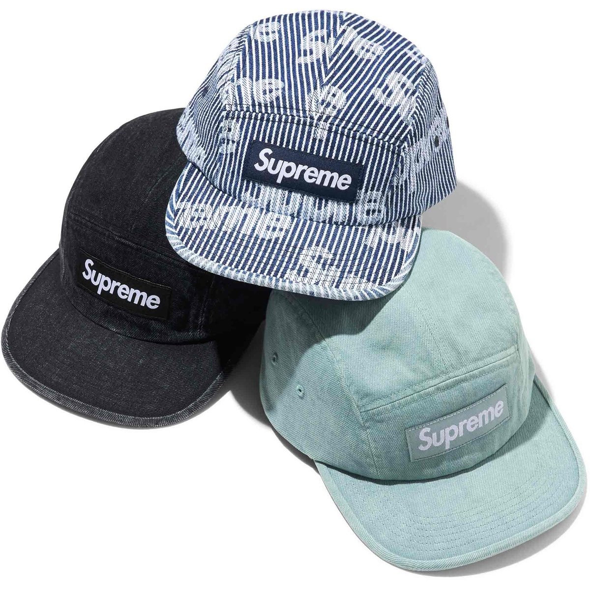 Supreme Denim Camp Cap for spring summer 24 season