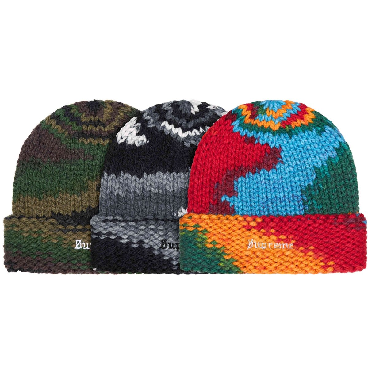 Supreme Gradient Spacedye Beanie released during spring summer 24 season