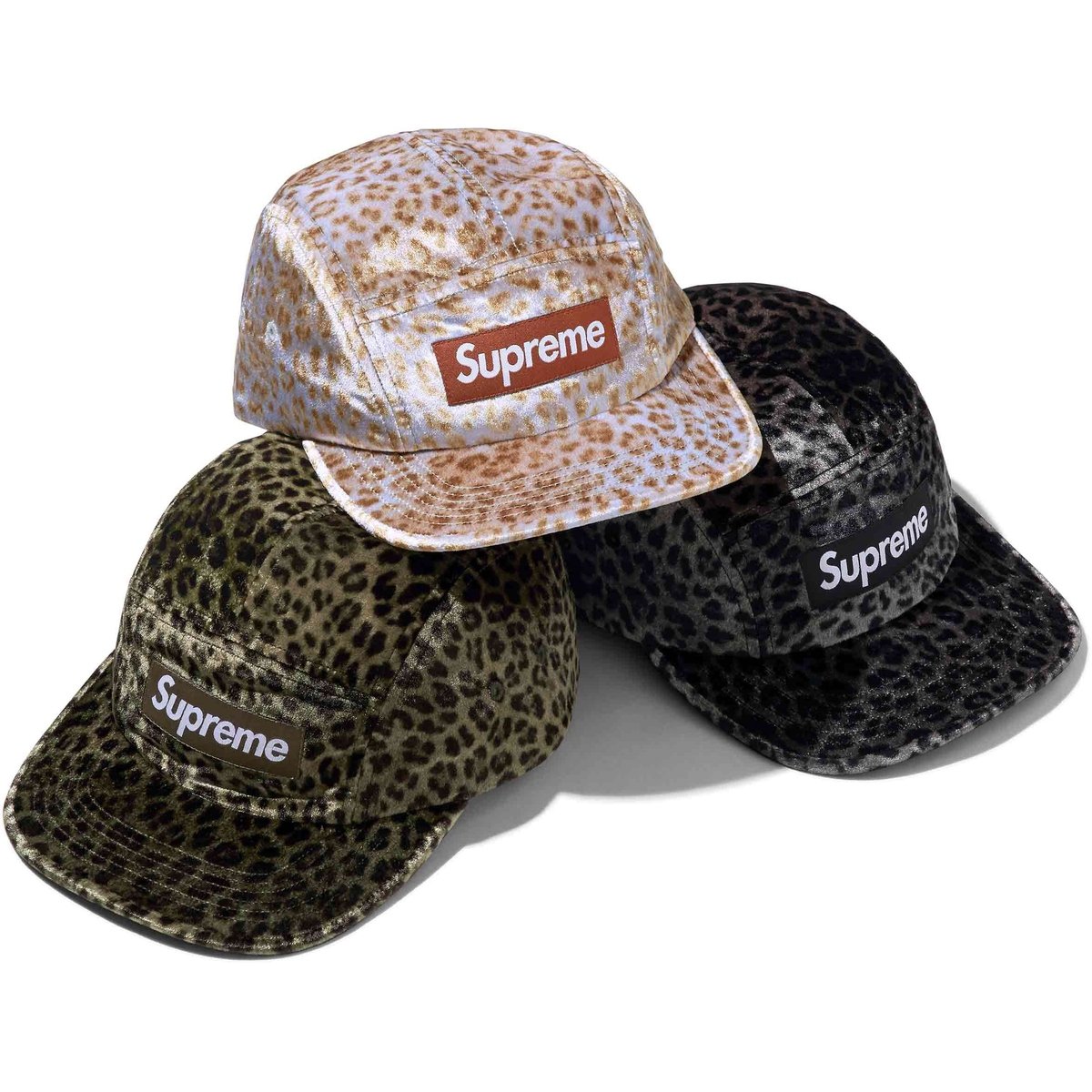 Details on Leopard Velvet Camp Cap from spring summer
                                            2024 (Price is $58)