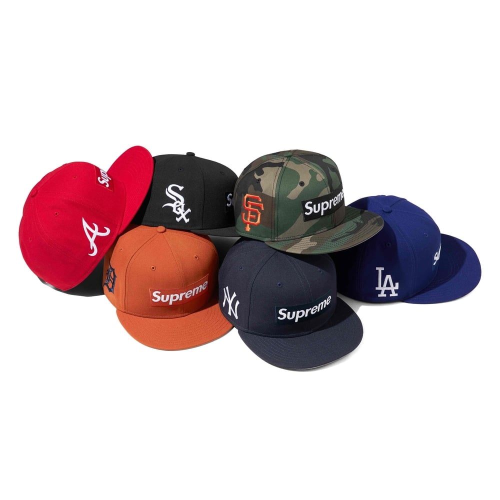 Supreme MLB Teams Box Logo New Era (SS24) - $68