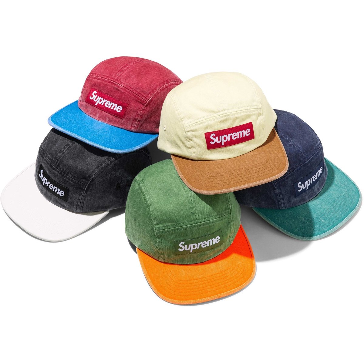 Supreme Pigment 2-Tone Camp Cap released during spring summer 24 season