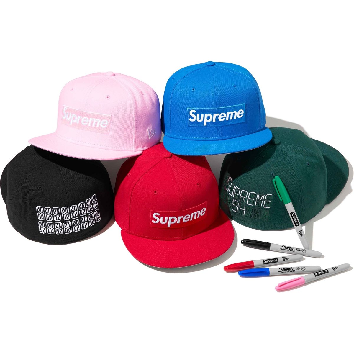 Supreme Sharpie Box Logo New Era for spring summer 24 season