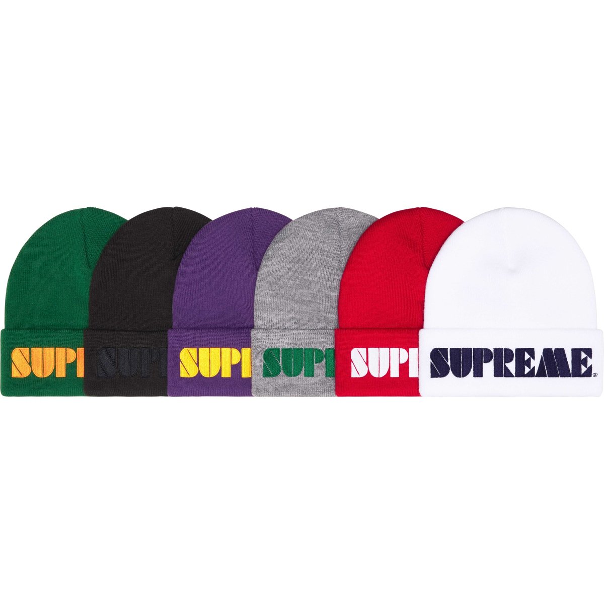 Supreme Stencil Beanie for spring summer 24 season