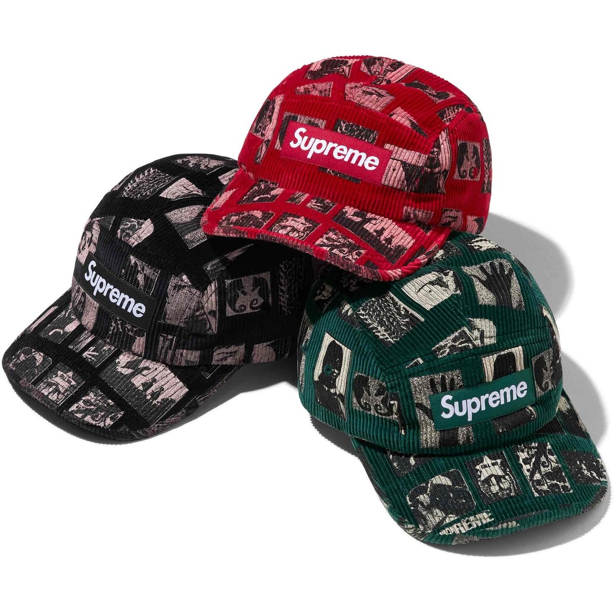 Supreme Weirdo Dave Corduroy Camp Cap for spring summer 24 season