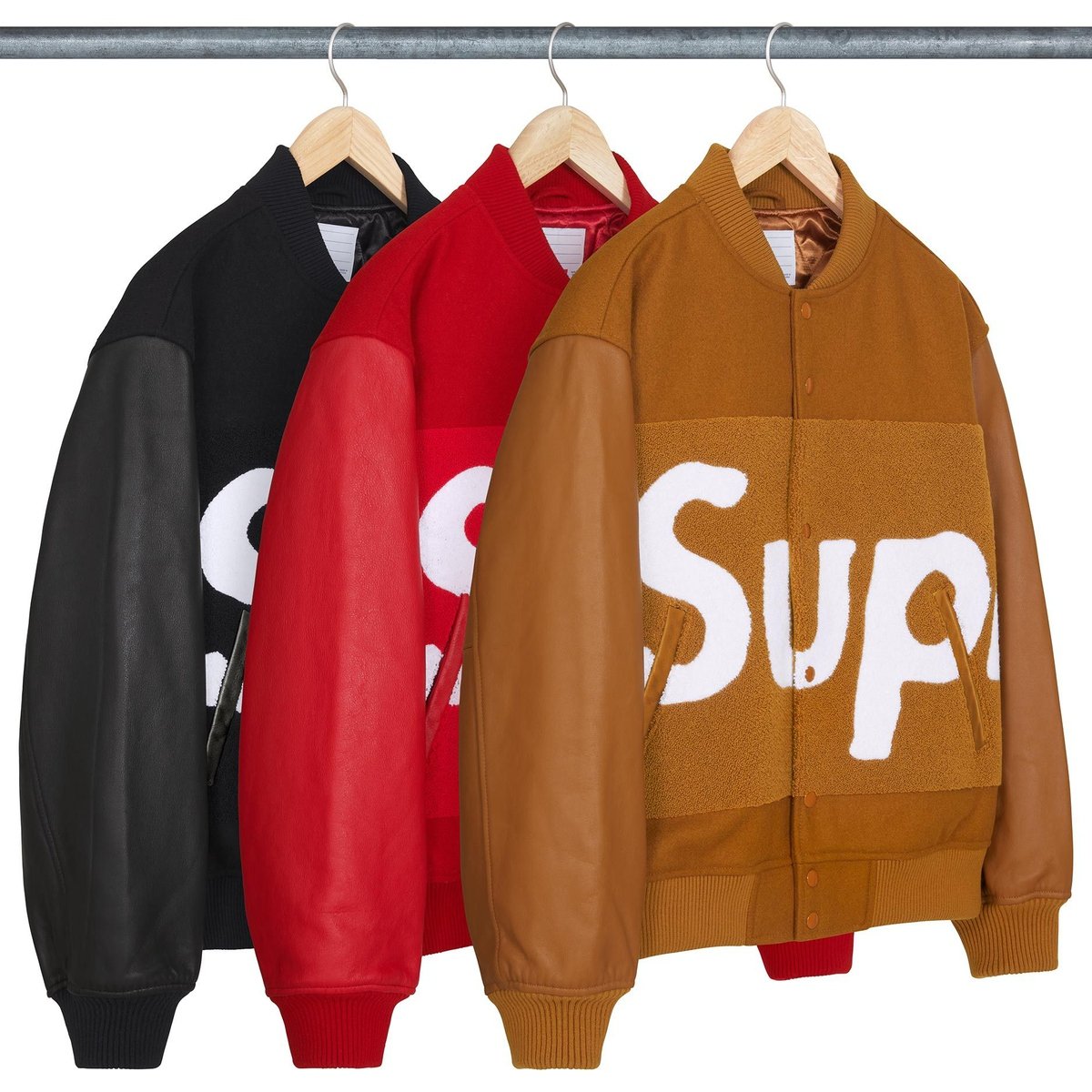 Supreme Big Logo Chenille Varsity Jacket releasing on Week 1 for spring summer 2024