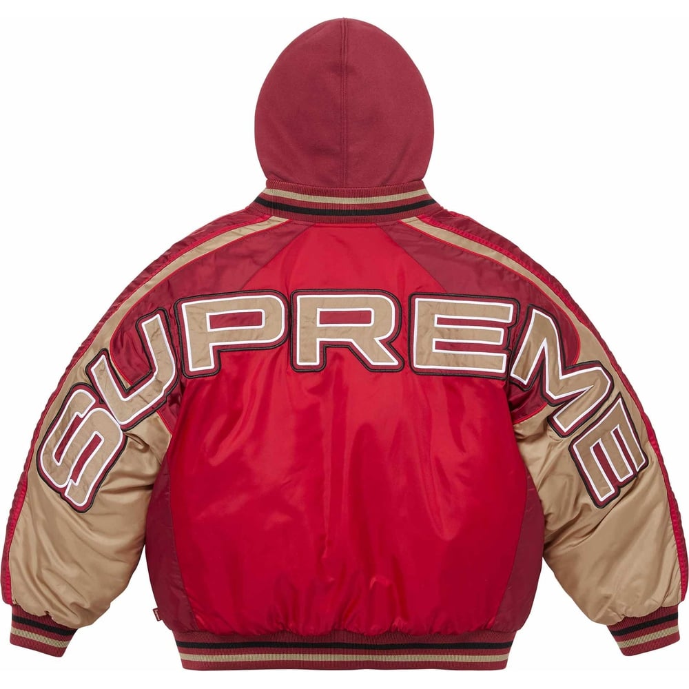 Supreme Hooded Stadium Jacket (SS24) - $238