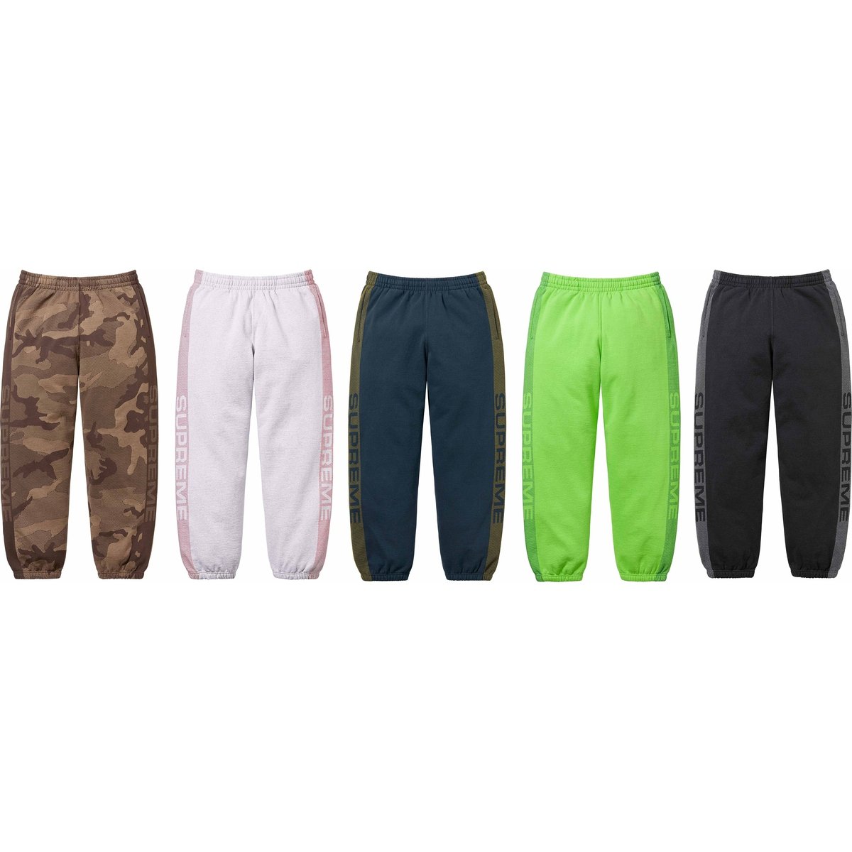 Supreme Jacquard Stripe Sweatpant released during spring summer 24 season