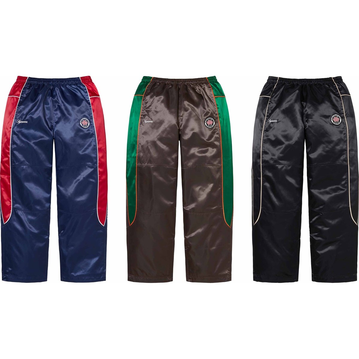 Supreme Satin Track Pant released during spring summer 24 season