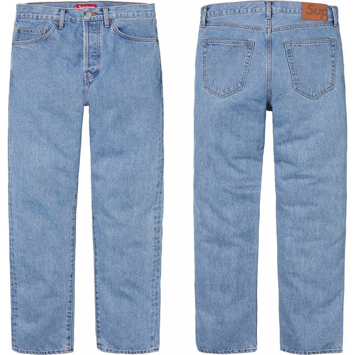 Supreme Stone Washed Slim Selvedge Jean released during spring summer 24 season