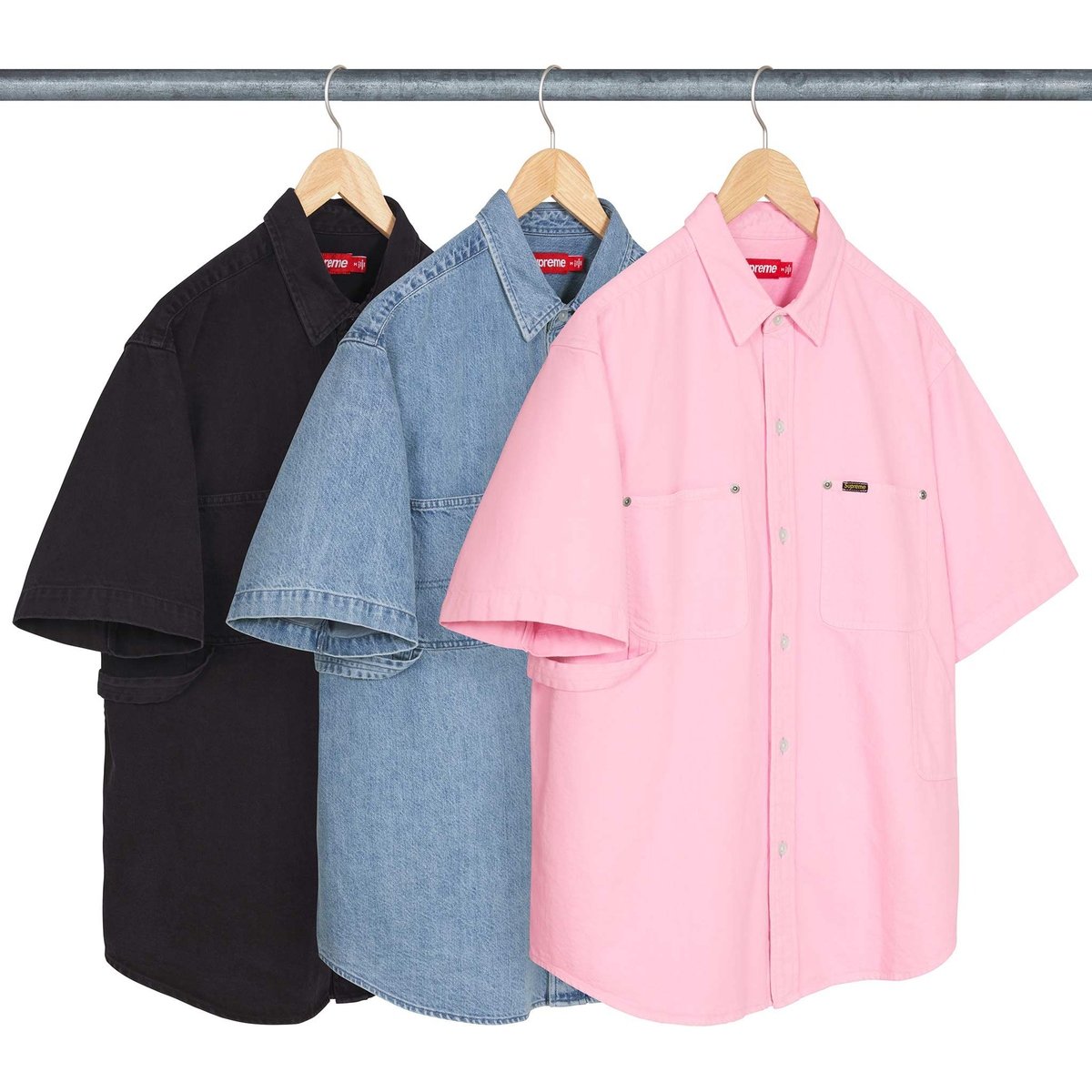 Supreme Loose Fit S S Denim Painter Shirt for spring summer 24 season