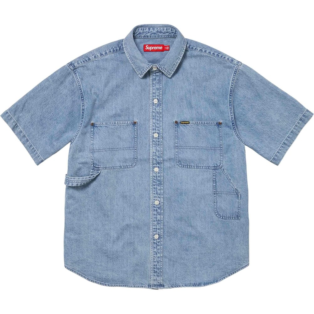 Details on Loose Fit S S Denim Painter Shirt  from spring summer
                                                    2024