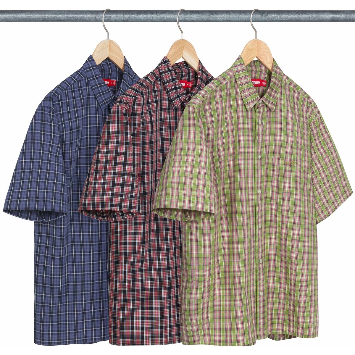 Supreme Loose Fit Mini Plaid S S Shirt for spring summer 24 season