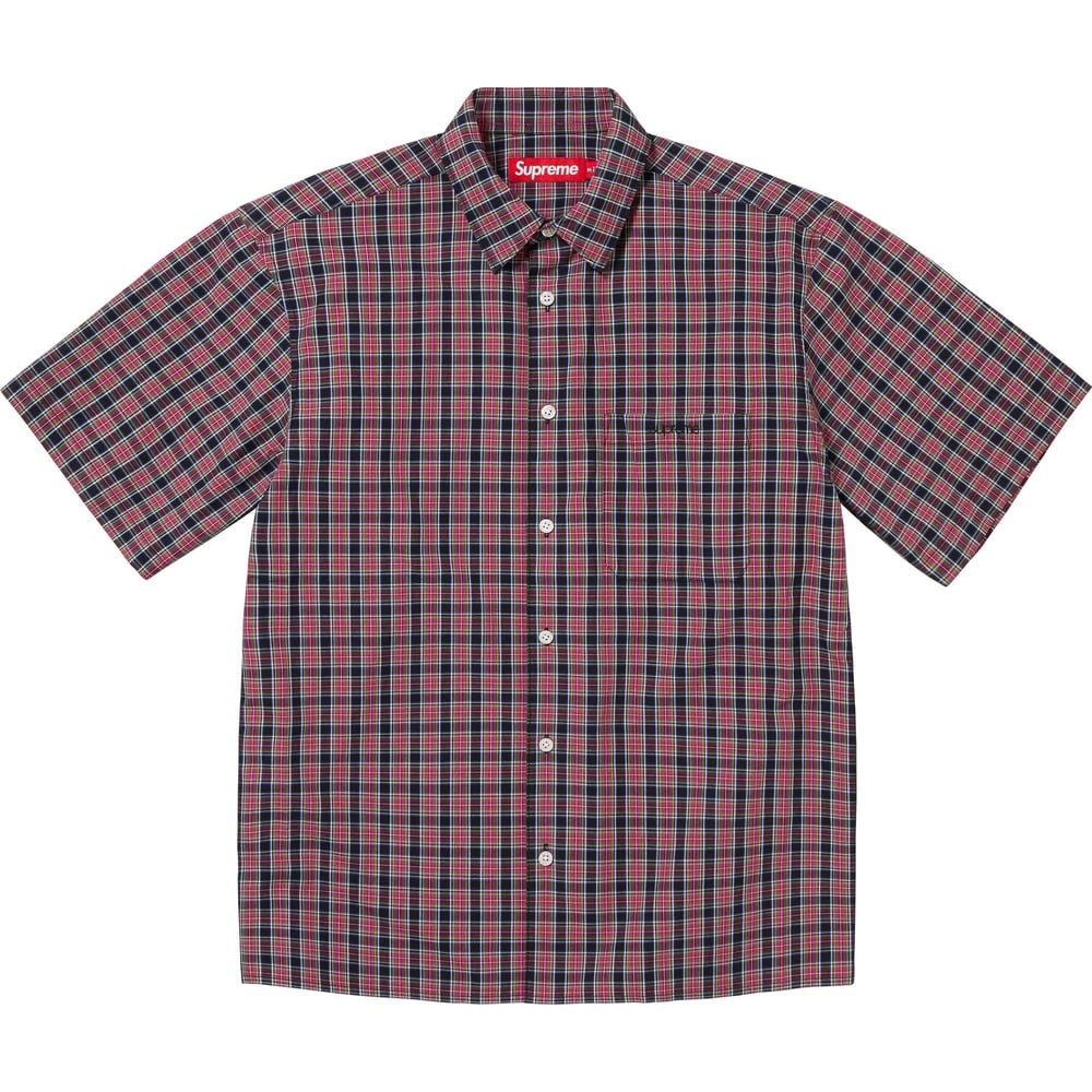 Details on Loose Fit Mini Plaid S S Shirt  from spring summer
                                                    2024